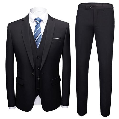 Men Groom Suits 3 Piece Wedding Suit(Jacket+Vest+Pants)