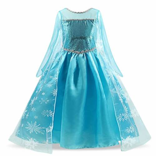 Frozen 2 Princess Elsa Girls Dress Cosplay Snow Costumes For Kids