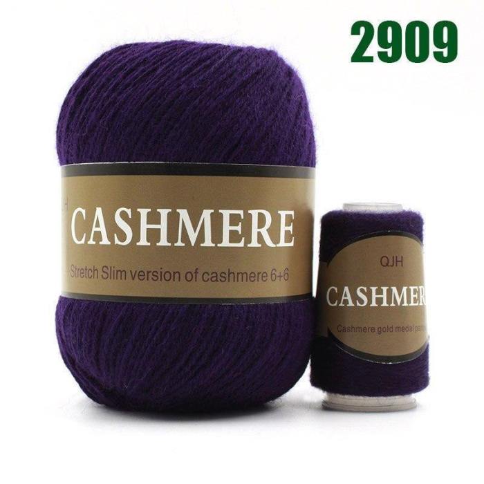 100% Mongolian Cashmere Hand-Knitted Yarn