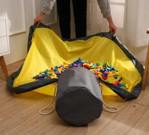 Portable Toy Clean-Up And Storage Bags