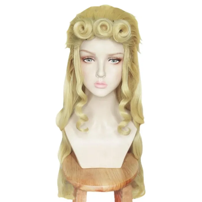 Jojo'S Bizarre Adventure Giorno Giovanna Female Golden Cosplay Wig