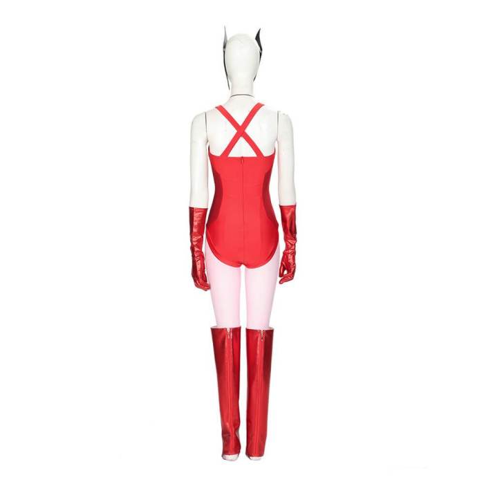 Wandavision Scarlet Witch Wanda Red Suit Cosplay Costumes