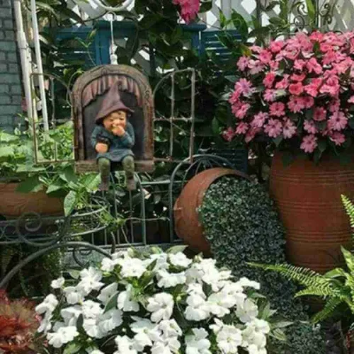 Garden Gnomes 3D Ornaments Dwarfs Resin Crafts Ornaments Decoration