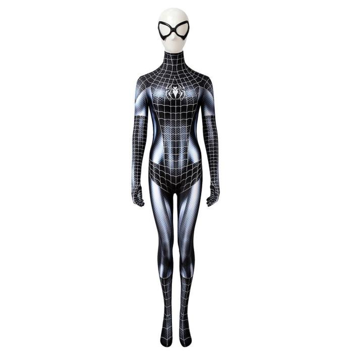 Black Cat Felicia Hardy Spider-Man Jumpsuit Cosplay Costume -