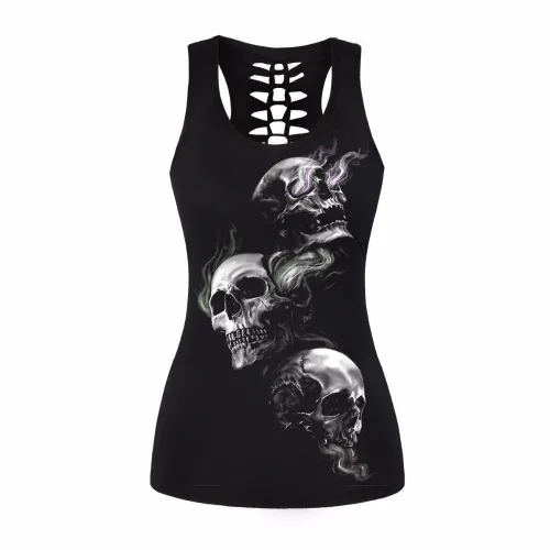 3 Skulls Women Tank Top