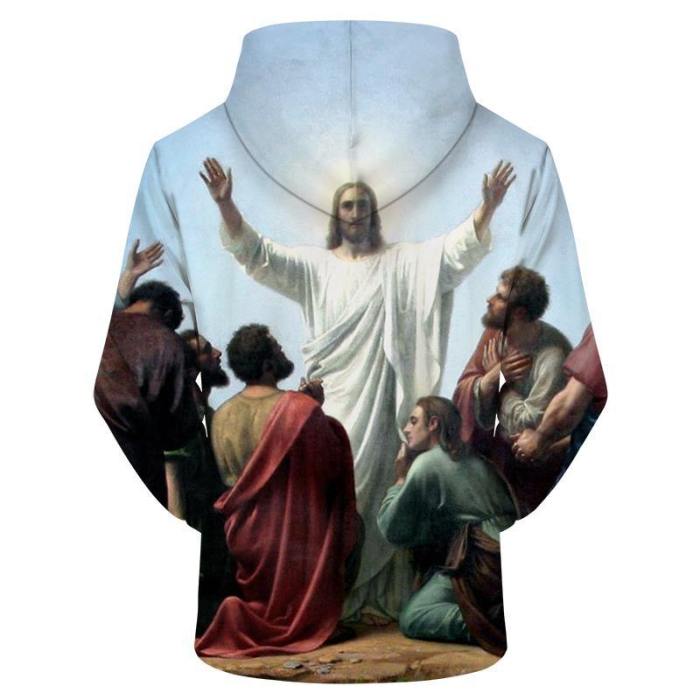 Jesus Love 3D Sweatshirt Hoodie Pullover