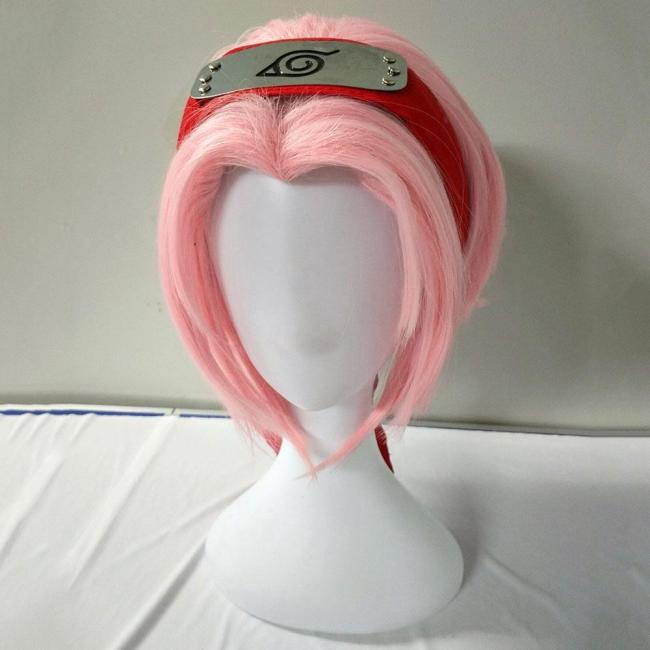 Haruno Sakura From Naruto Pink Short Cosplay Wig