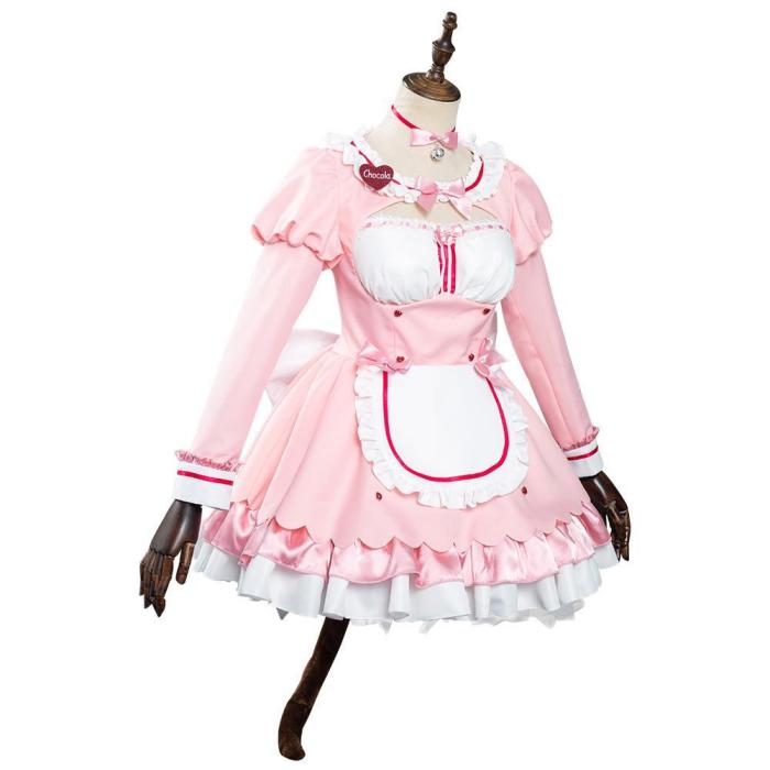 Nekopara Chocola/Vanilla Maid Dress Outfits Halloween Carnival Suit Cosplay Costume