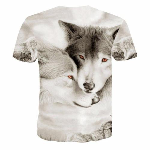 Exclusive Wolves Love 3D T-Shirt