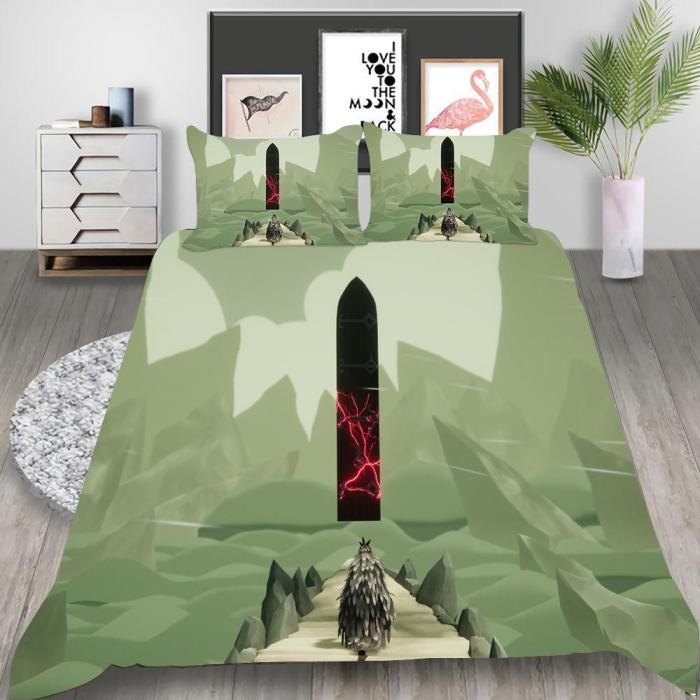 Death'S Door Cosplay Bedding Set Duvet Cover Pillowcases Halloween Home Decor