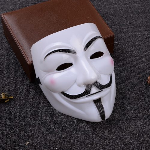 1PC Anonymous Carnival Steampunk Cosplay Costumes Anime Cosplay Mask for The Face Headwear Halloween Party Mask Props