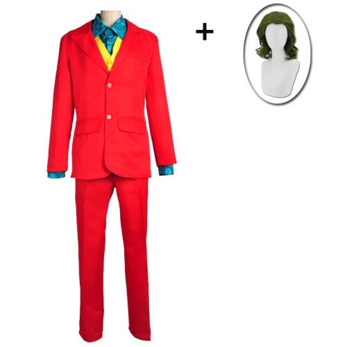 Joker Origin Movie Horror Horror Clown Halloween Party Costume Clown Wig Cosplay Green Synthetic Hair