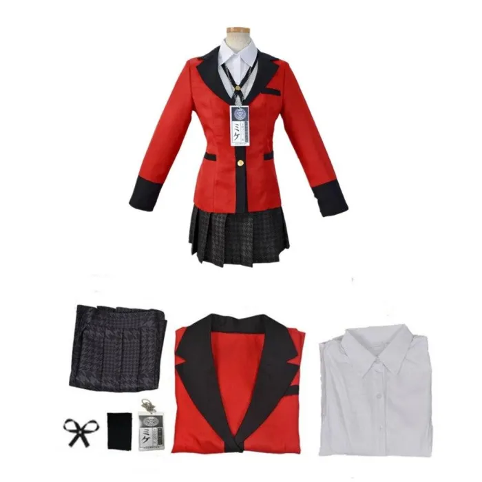 Anime Vetement Manga Yumeko Jabami Twin Uniform Cosplay Costumes Halloween Girls Clothes Women Suits