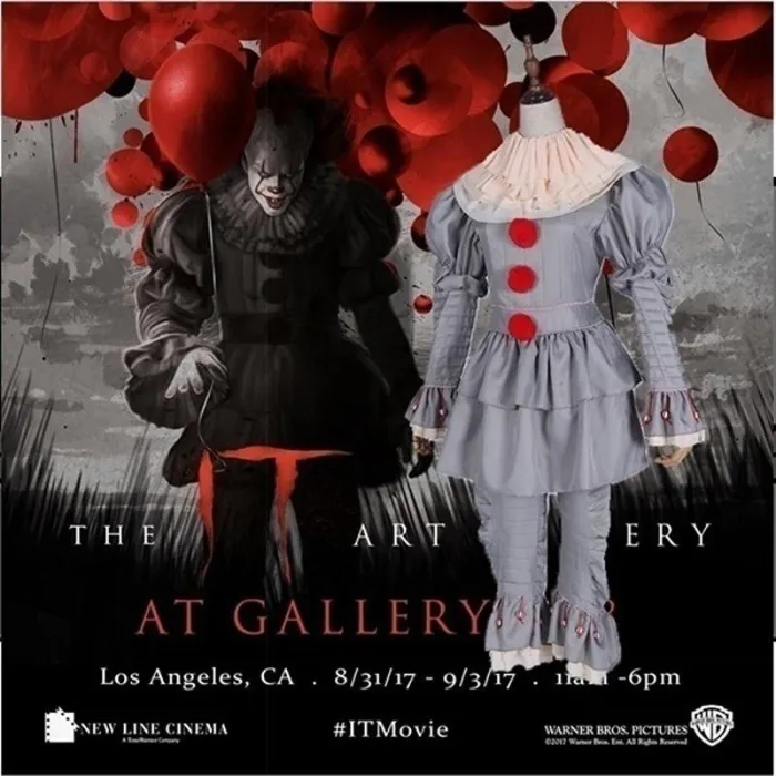 Pennywise Halloween Costume It Clown Adult Cosplay Costume Halloween Party (Men & Female & Kids )