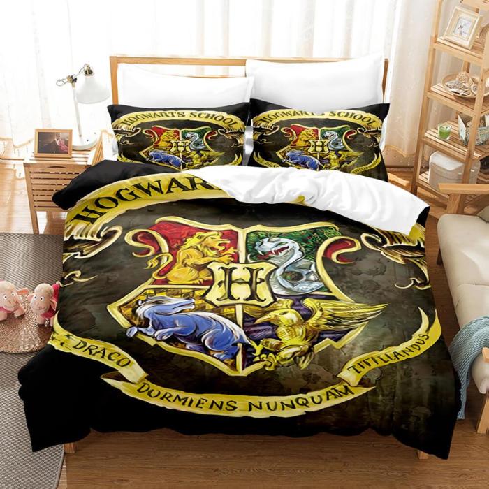 Harry Potter Cosplay Bedding Set Duvet Cover Comforter Bed Sheets