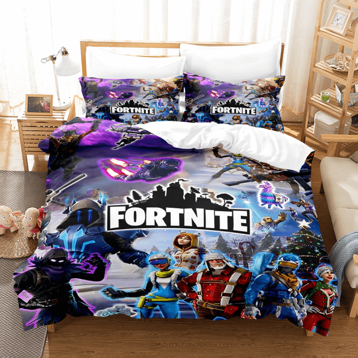 Fortnite And Dj Marshmello Cosplay Bedding Set Duvet Covers Bed Sheets