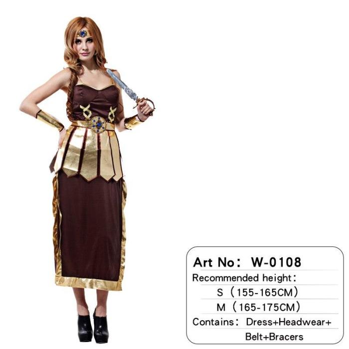 Halloween Adult Men Greek Roman Warrior Costume Knight With Cape Male Women Party Carnival Fancy Dress Up