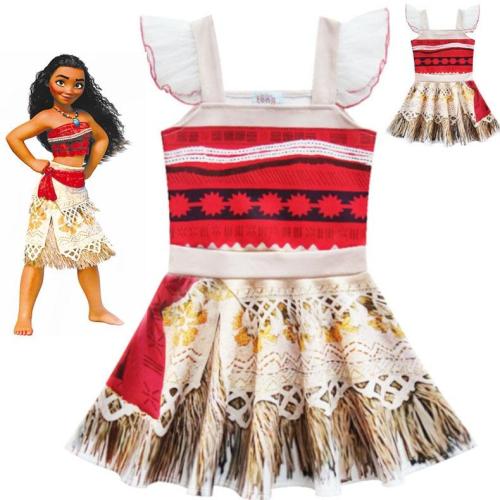 Girl Party Dress Anime Moana Costume For Kids Moana Princess Dress Cosplay Costume Children'S Halloween Costume