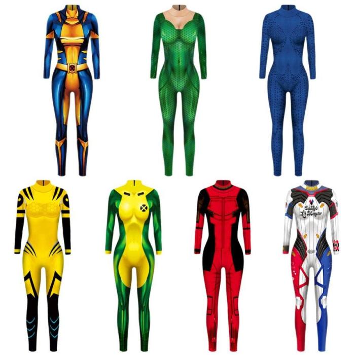 X-Men: Dark Phoenix Jean Grey Cosplay Costume Jumpsuit Jacket Uniform Suit For Women Dark Phoenix Halloween Carnival Costumes