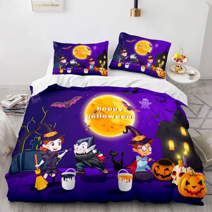 Horror Halloween Decor Bedding Sets Duvet Covers Comforter Bed Sheets