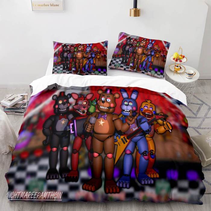 Five Nights At Freddy'S Cosplay Bedding Sets Duvet Covers Bed Sheets