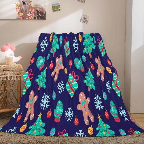 Merry Christmas Flannel Blanket Throw Blanket Comforter Bed Sets