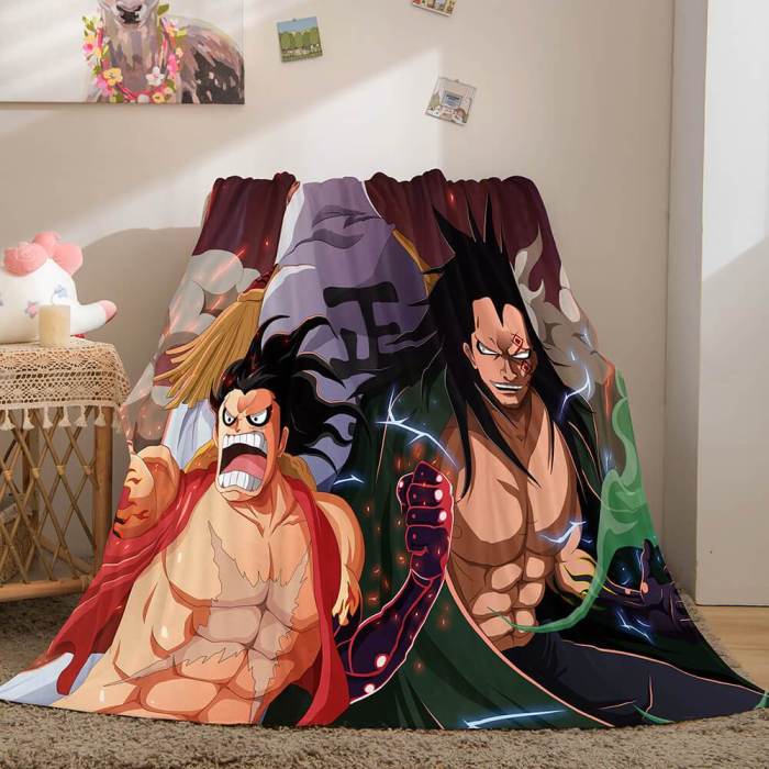 One Piece Cosplay Flannel Fleece Throw Blanket Comforter Bedding Sets