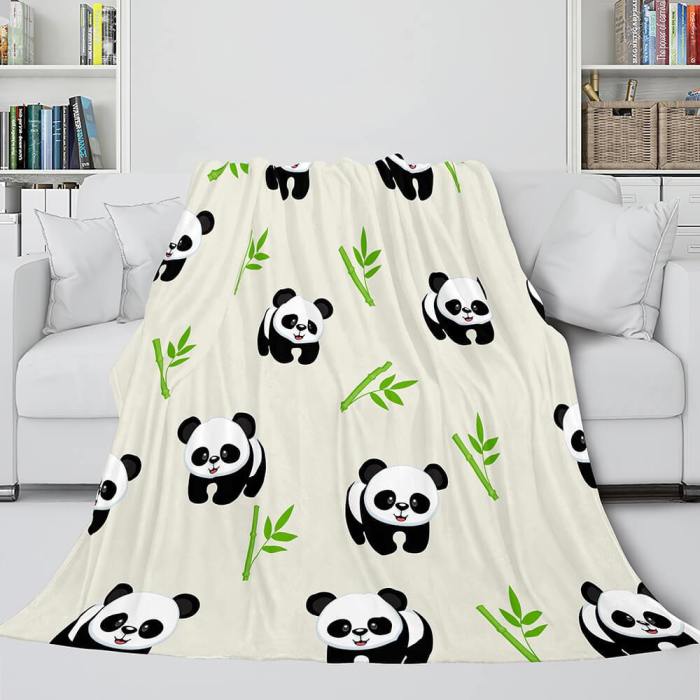 Animal Flower Soft Flannel Fleece Throw Cosplay Blanket Comforter Set