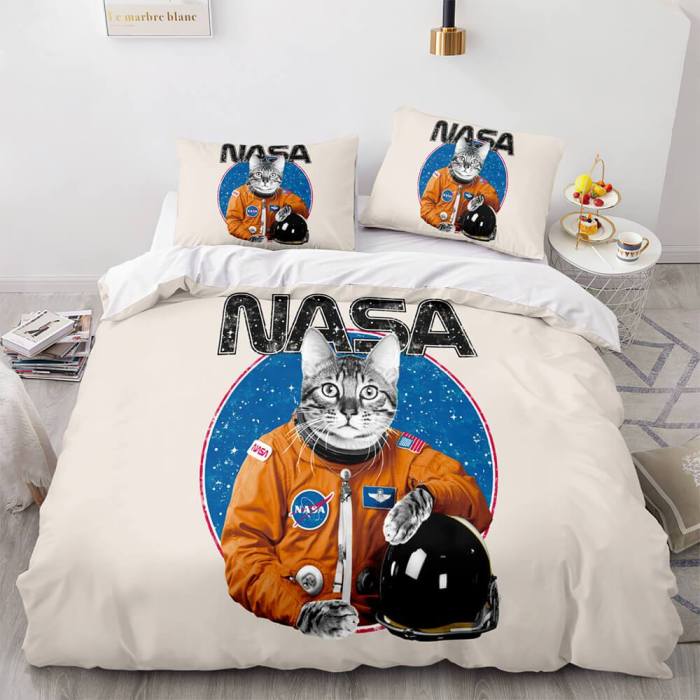 Spaceman Cosplay Bedding Set Duvet Cover Comforter Bed Sheets