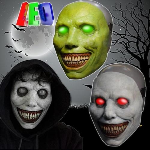 Halloween Masquerade Horror Latex Mask Cosplay Exorcist Face Dress Up Supplies Demon Mask