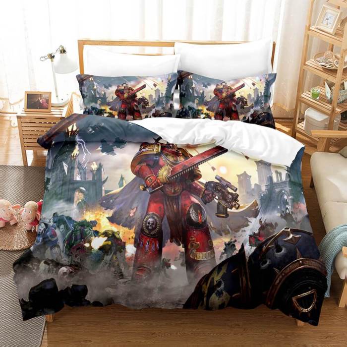 Warhammer 40K Cosplay Comforter Bedding Set Duvet Covers Bed Sheets