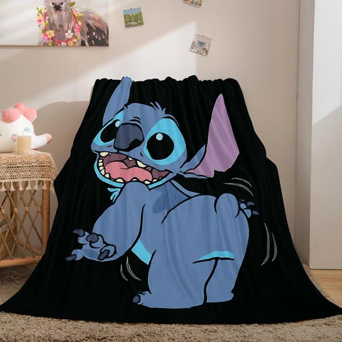 Lilo Stitch 2: Stitch Has A Glitch Flannel Fleece Throw Blanket Set