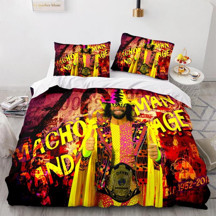 Wwe Raw Cosplay Full Bedding Sets Duvet Covers Comforter Bed Sheets