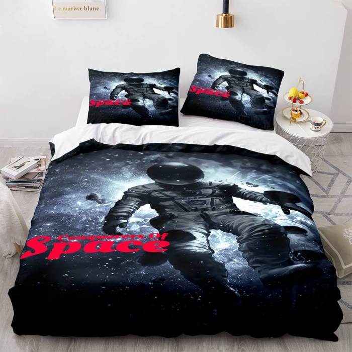 Space Astronaut Cosplay Bedding Sets Duvet Covers Comforter Bed Sheets