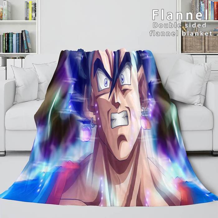 Dragon Ball Cosplay Flannel Blanket Throw Wrap Comforter Bedding Sets