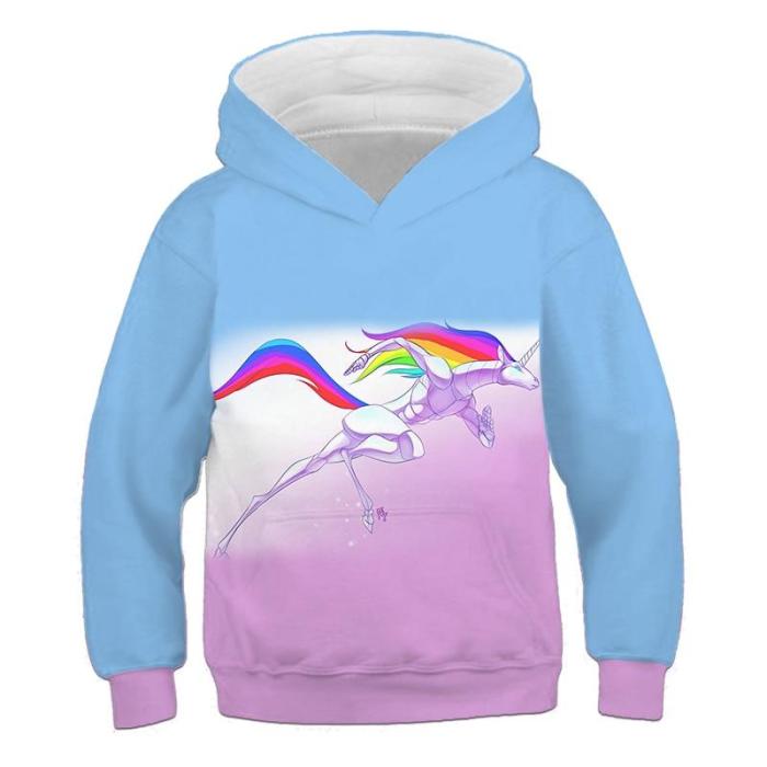 Funny Wow Dog Hoodies Kids Cartoon Unicorn Sweatshirts For Boys Girls 3D Print Children'S Comfortable Clothes Sports Autumn