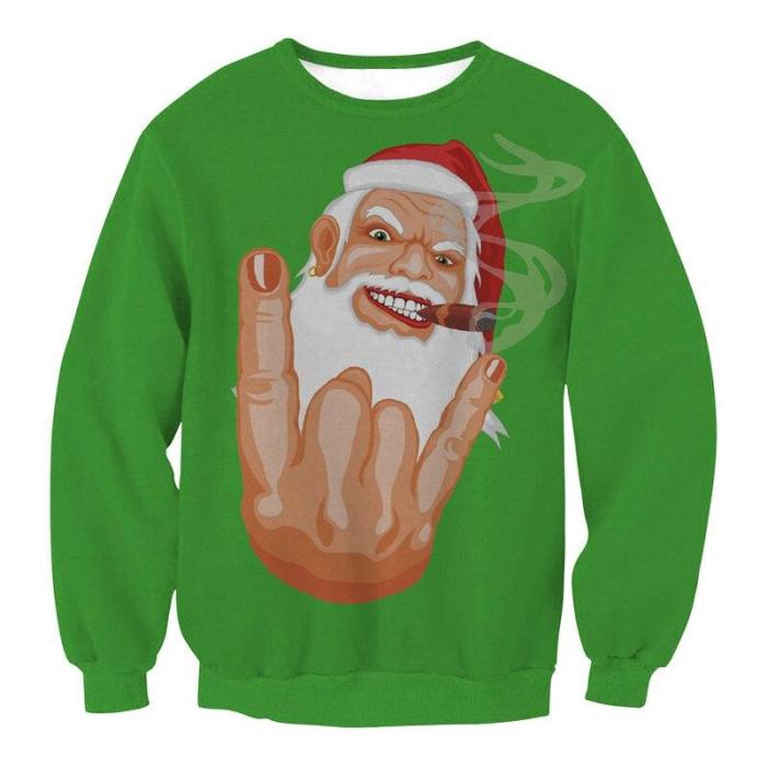 Ugly Christmas Sweater Unisex Men Women Vacation Pullover Funny Sweaters Tops Autumn Winter Clothing Round Neck Streetwear