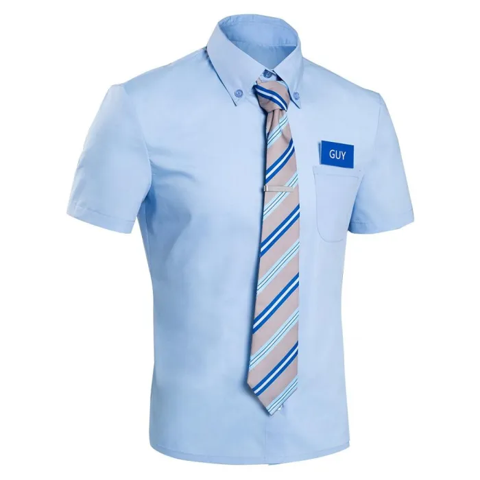 Free Guy - Guy Shirt Halloween One Piece Cosplay Costume