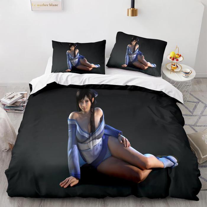 Doaxvv Honoka Cosplay Bedding Set Duvet Cover Comforter Bed Sheets