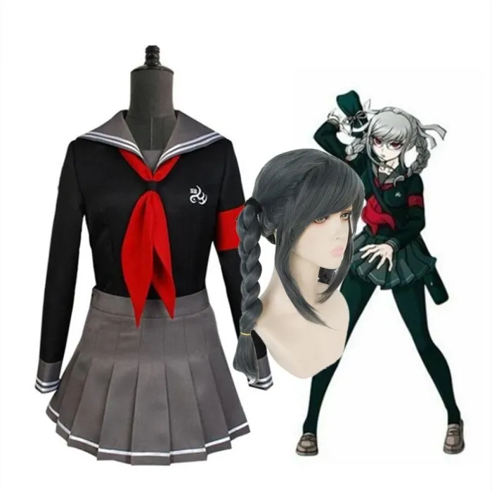 Anime Danganronpa Peko Pekoyama Cosplay Costume Schlool Jk Uniform Sailor Suit