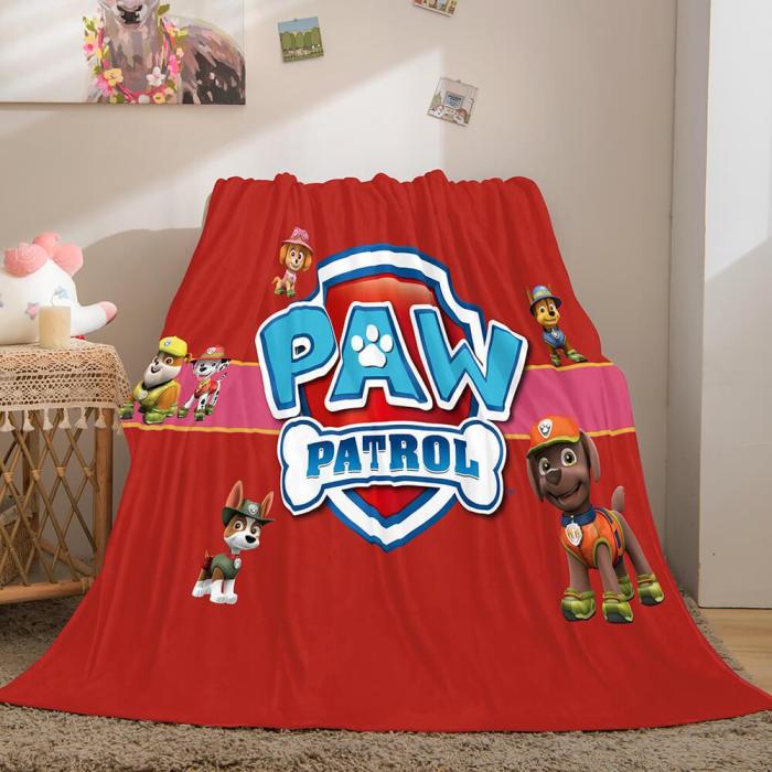 Paw Patrol Flannel Fleece Throw Cosplay Blanket Halloween Comforter Sets