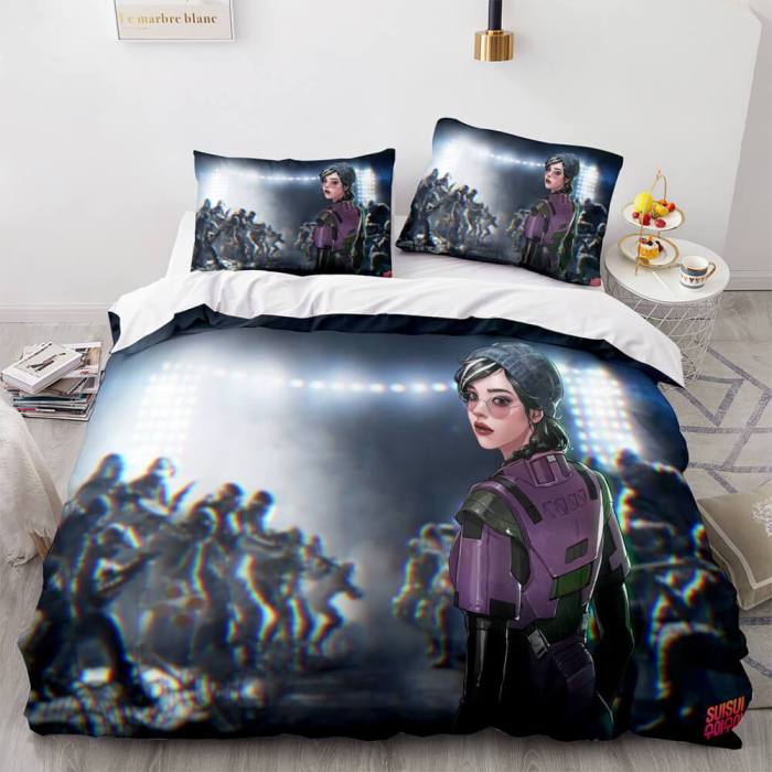 Rainbow Six Siege Bedding Set Quilt Duvet Covers Comforter Bed Sheets