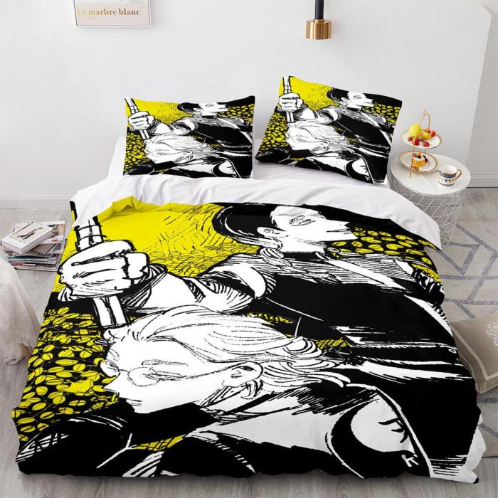 Tokyo Revengers Cosplay 3-Piece Bedding Sets Duvet Covers Bed Sheets