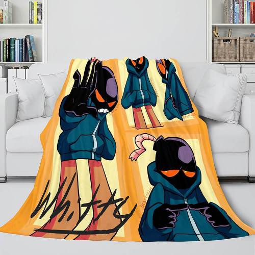 Friday Night Funkin Fnf Whitty Flannel Fleece Throw Cosplay Blanket