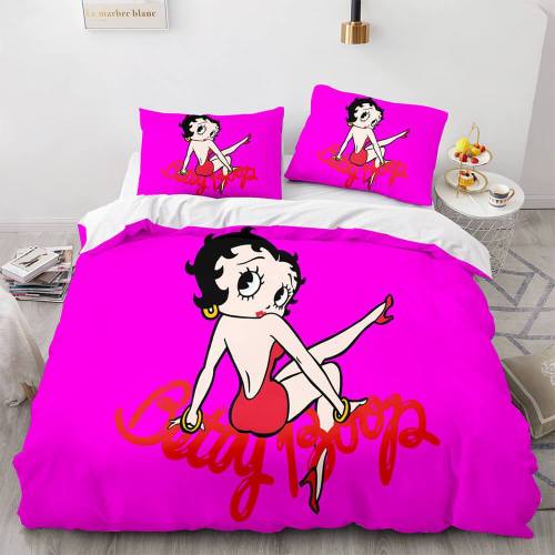 Betty Boop Cosplay Bedding Sets Duvet Covers Comforter Bed Sheets