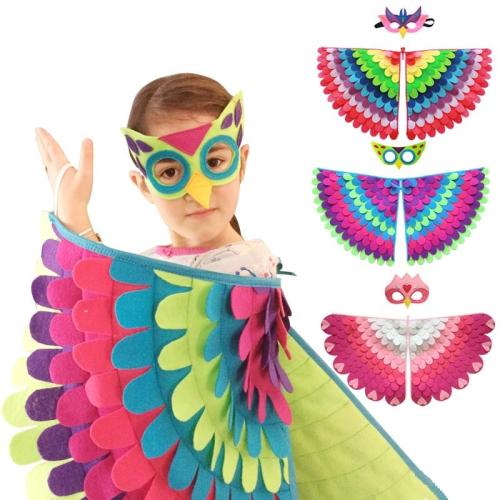 Kids Animal Costume Birds Felt Wings Fun Cosplay Halloween Costumes Butterfly Wing