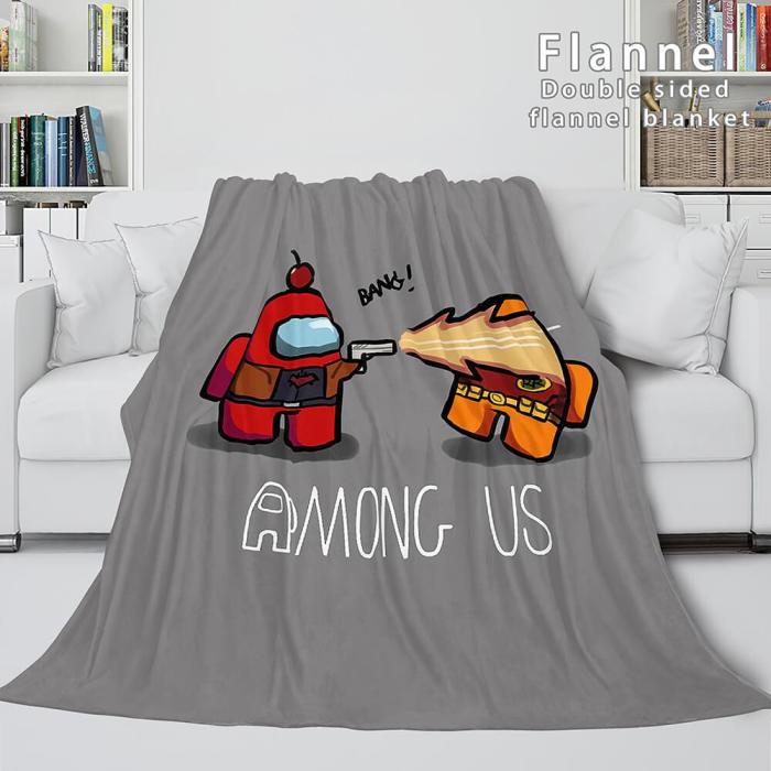 Among Us Soft Flannel Blanket Fleece Throw Blanket Bedding Sets