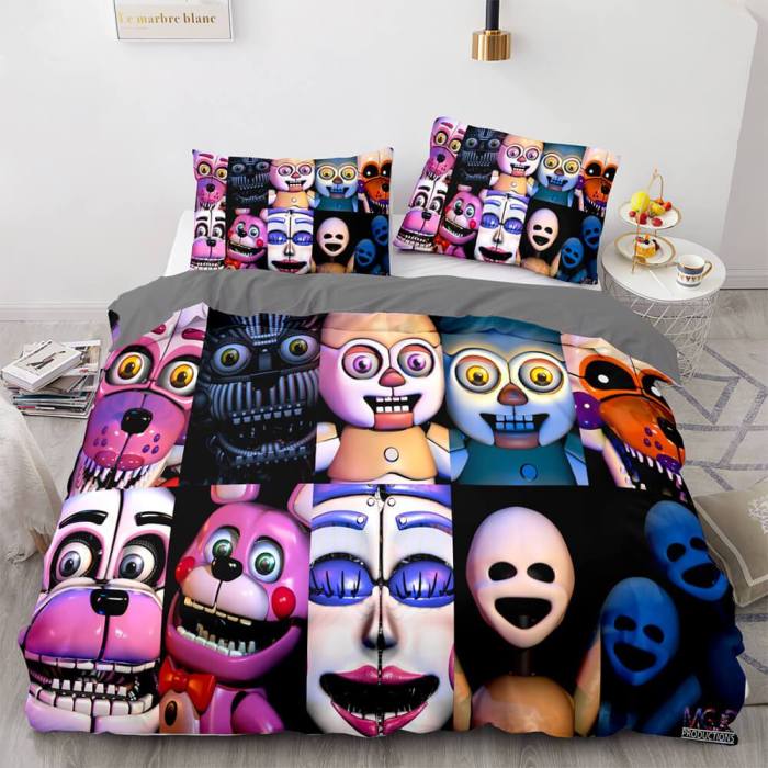 Five Nights At Freddy'S Bedding Sets Duvet Covers Comforter Bed Sheets