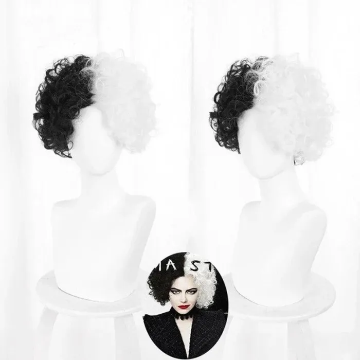 Arrival Cruella De Vil Cosplay Costume 101 Dalmatians Villain Uniform Dress Up Halloween Wig Costume For Women Xs-Xxxl