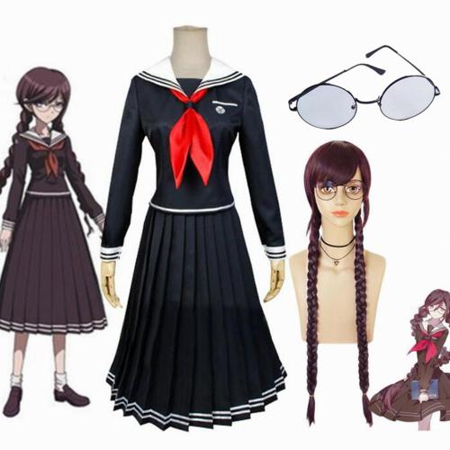 Game Danganronpa Toko Fukawa Cosplay Costume Anime Woman Dresses School Uniform Full Set